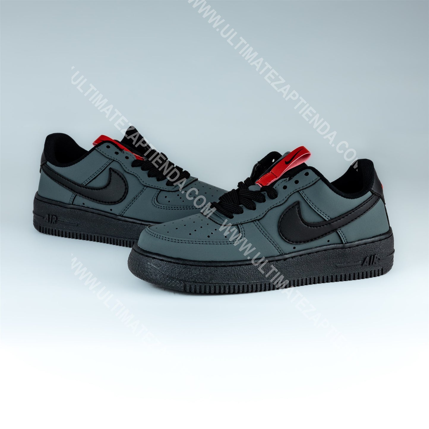 NIKE AIR FORCE GRIS Y NEGRO