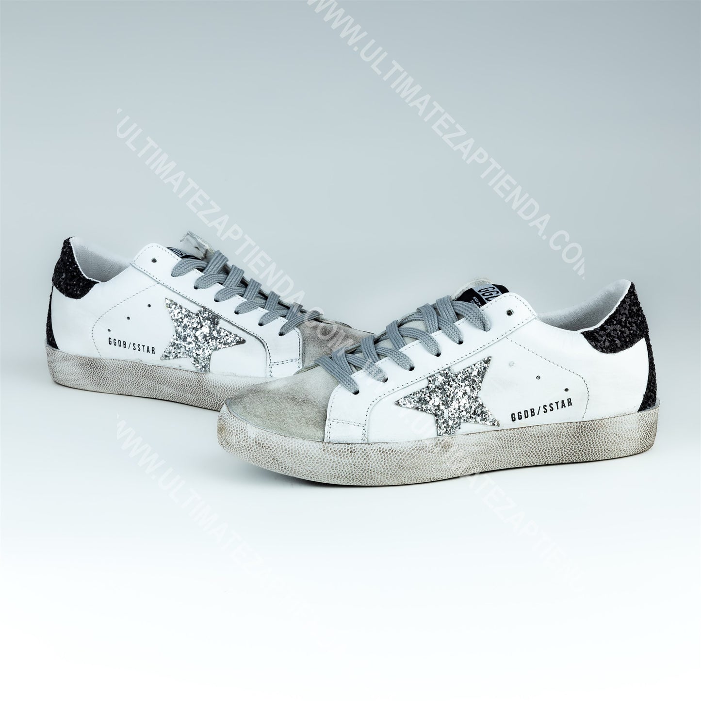 GOLDEN GOOSE - BLANCOS NEGROS CON GRIS BRILLANTE